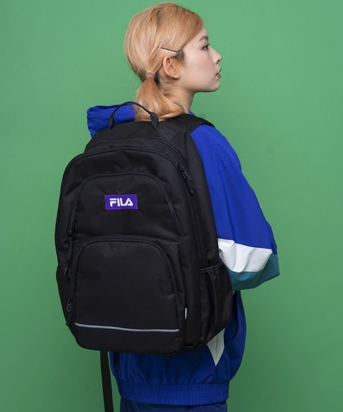 デイバック リュック FILA フィラ ブランド ロゴ 大容量 2層式 リュックサック デイパック 約30L レディース メンズ | FILA | 15