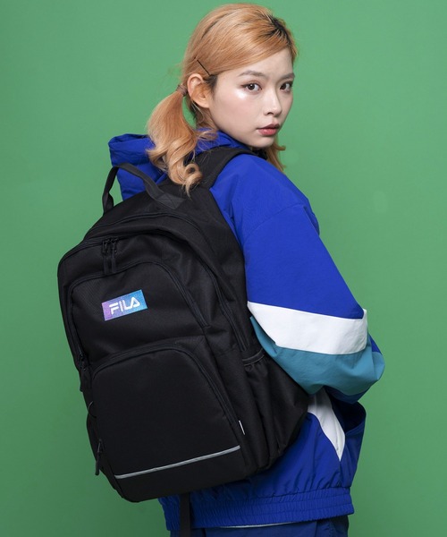デイバック リュック FILA フィラ ブランド ロゴ 大容量 2層式 リュックサック デイパック 約30L レディース メンズ | FILA | 09