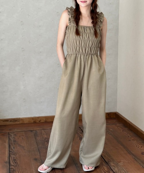 Per sist ence（パーシエンス） サロペット オーバーオール ヘザー