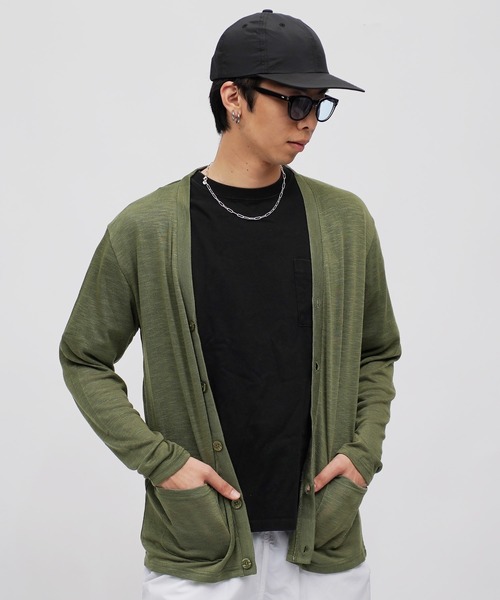 tシャツ 春夏用サマーニット薄手カーディガン メンズ レディース | ACQUIESCE | 03