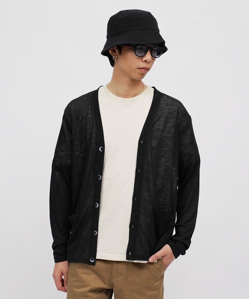 tシャツ 春夏用サマーニット薄手カーディガン メンズ レディース | ACQUIESCE | 07
