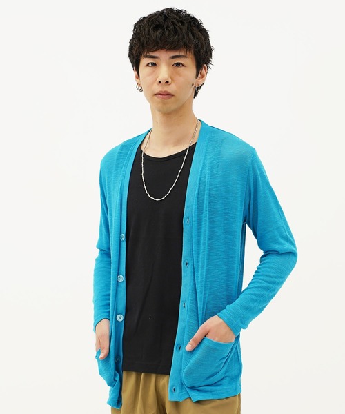 tシャツ 春夏用サマーニット薄手カーディガン メンズ レディース | ACQUIESCE | 16