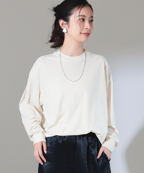 ATON tシャツ / オーバーサイズ ロングスリーブ Tシャツ