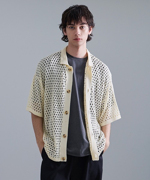 【美品】6ROKU メッシュシャツ ニット 中古・古着通販】6(ROKU) BEAUTY&YOUTH (ロク ビューティー