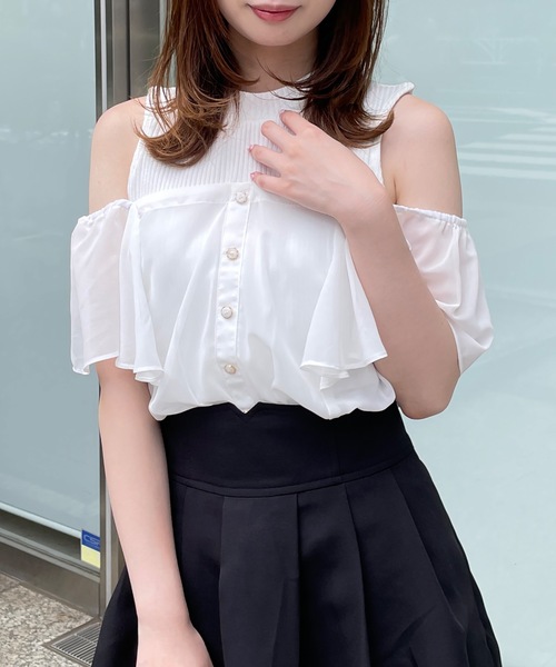 abc une face tシャツ Tシャツ 2WAYドッキングカットソー