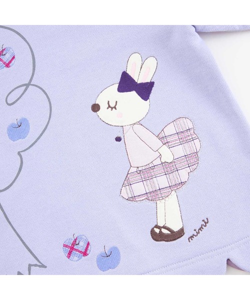 KP うさぎりんごアップリケスカラップトレーナー(80〜140) キッズ 子供