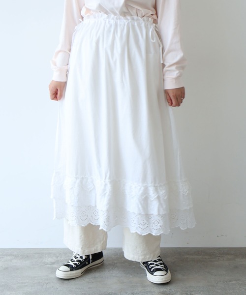 bulle de savon（ビュルデサボン） スカート 3ren lace 2wayギャザー