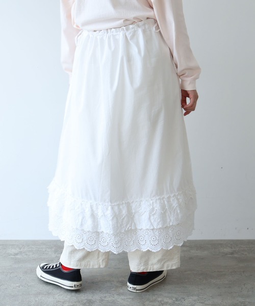 bulle de savon（ビュルデサボン） スカート 3ren lace 2wayギャザー