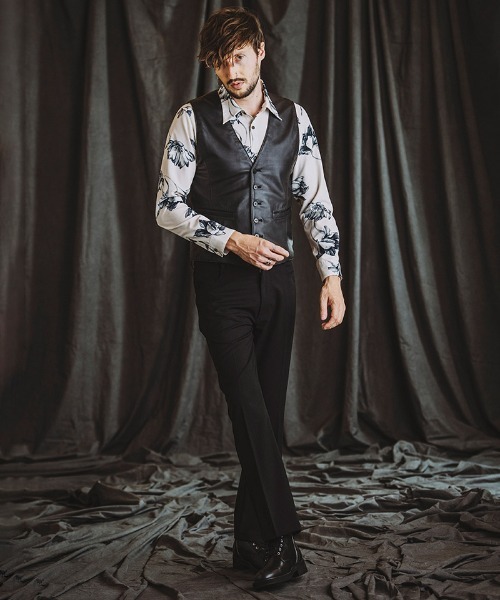 NO ID.（ノーアイディー） パンツ mp12707-ブーツカットトラウザーズ