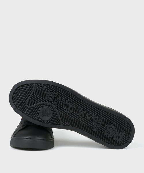 【Paul Smith】スニーカー パテントレザー ブラック 美品] ポールスミスレザースニーカー黒26センチ