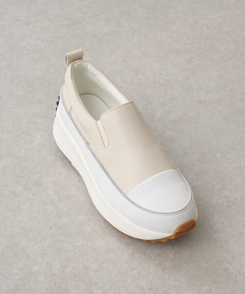 BEARDSLEY ビアズリー レザー スリッポン シルバー 厚底 23.5㎝ BEARDSLEY スニーカー レザースリッポン レディース : ZOZOTOWN