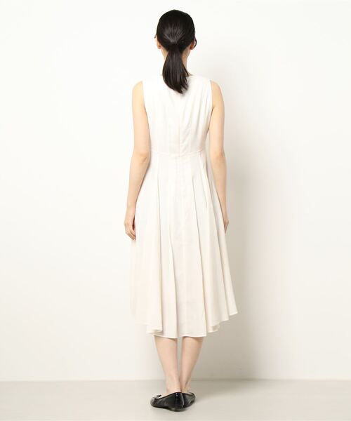 CELFORD ノースリーブプリーツワンピース 38 ベージュ CELFORD - 美品 CELFORD セルフォード Aラインプリーツ