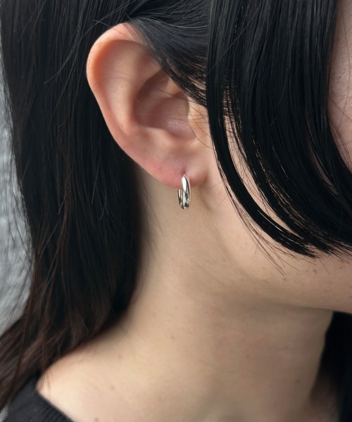 六角形ピアス 925silver | mamelon-online STORE