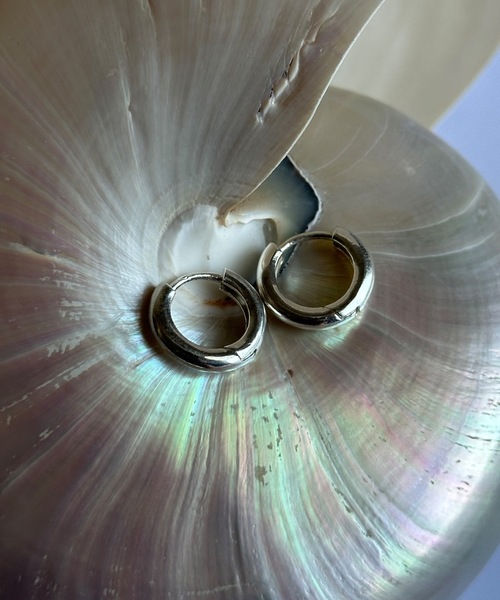 六角形ピアス 925silver | mamelon-online STORE