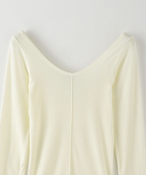 tシャツ 「Steven Alan」リブ ロングスリーブ プルオーバー レディース STEVEN ALAN tシャツ 「Steven Alan」リブ ロングスリーブ プル