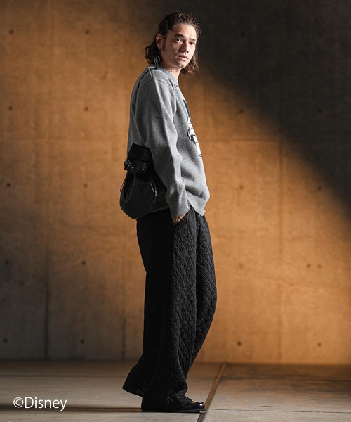 セーター ニット mn3086- Jacquard cotton fabric sweater-Mickey Mouse- ニット メンズ レディース_12