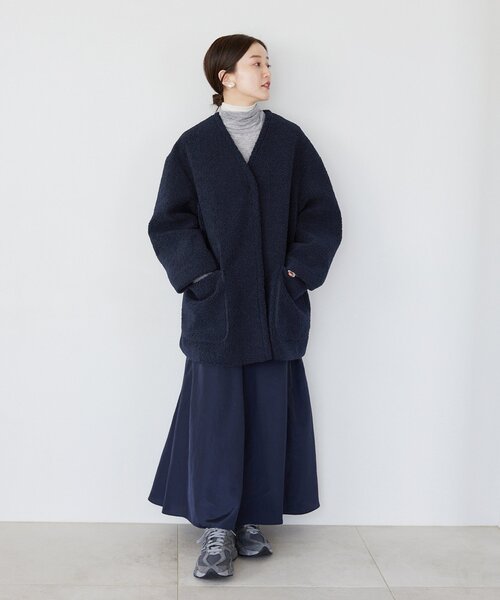 IENA（イエナ） ノーカラーコート 38 ブラウン レディース : ZOZOTOWN