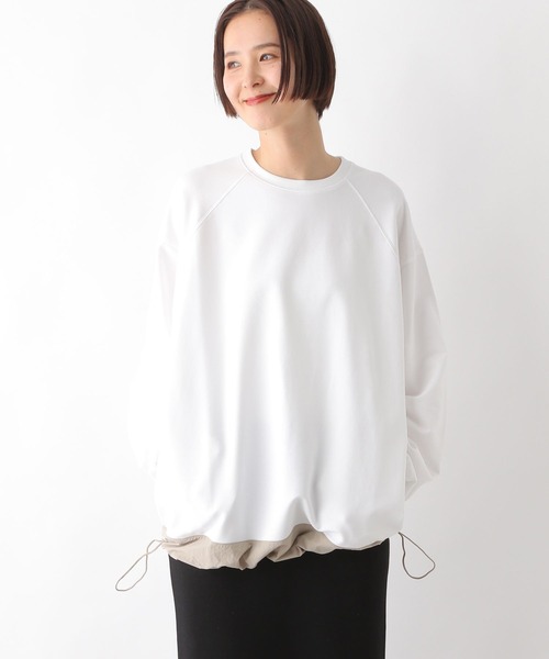 tシャツ ラグラン切替プルオーバー レディース LEPSIM tシャツ ラグラン異素材切り替えプルオーバー 290957
