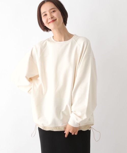 tシャツ ストライプ切替プルオーバー レディース DECOY SINCE 1981 tシャツ 「2025年夏」ストライプ切替プル