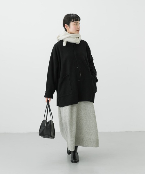 かぐれ ノーカラージャケット FREE グレー系その他 レディース