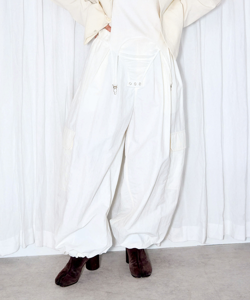 新品　未使用　CRONOS ホワイト カーゴパンツ CRONOS Stretch cargo pants【BLACK】