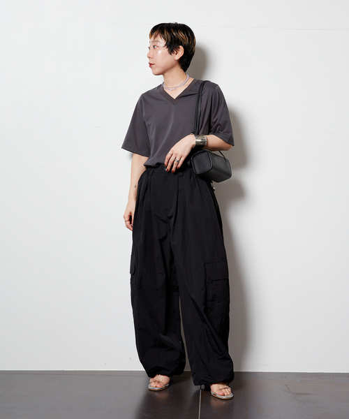 CITYSHOP カーゴパンツ “O”NYLON WIDE レディース : ZOZOTOWN