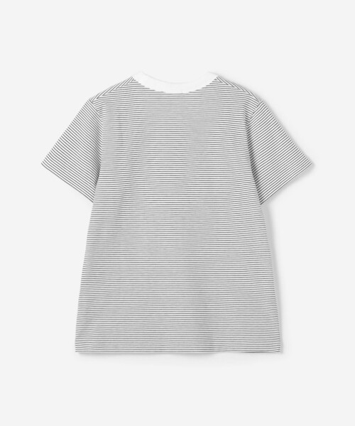 handvaerk tシャツ | 60/2 マイクロTシャツ STRIPE WOMEN