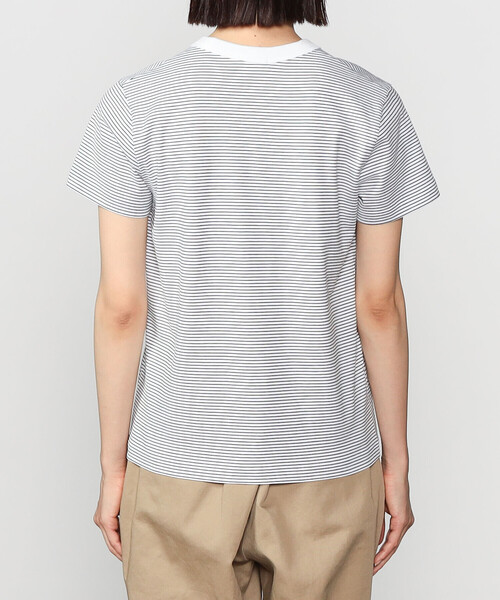 tシャツ handvaerk | 60/2 マイクロTシャツ STRIPE WOMEN レディース handvaerk tシャツ | 60/2 マイクロTシャツ STRIPE WOMEN