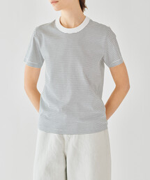 handvaerk tシャツ | 60/2 マイクロTシャツ STRIPE WOMEN