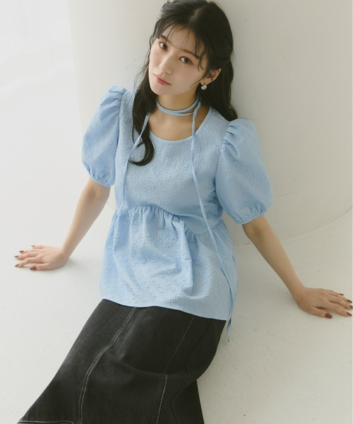 Olu.（オルドット） ブラウス シャツ 「Kanako×Olu.」ジャガード