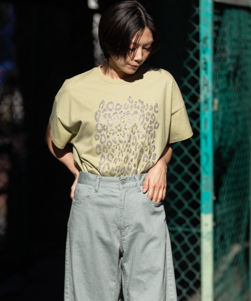 tシャツ レオパードプリントTシャツ レディース