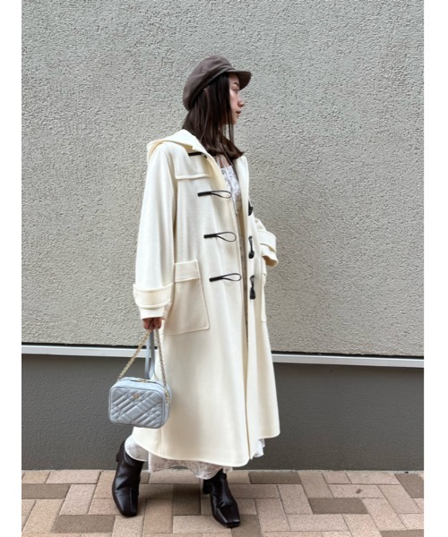 SNIDEL（スナイデル） ダッフルコート 1 ホワイト レディース