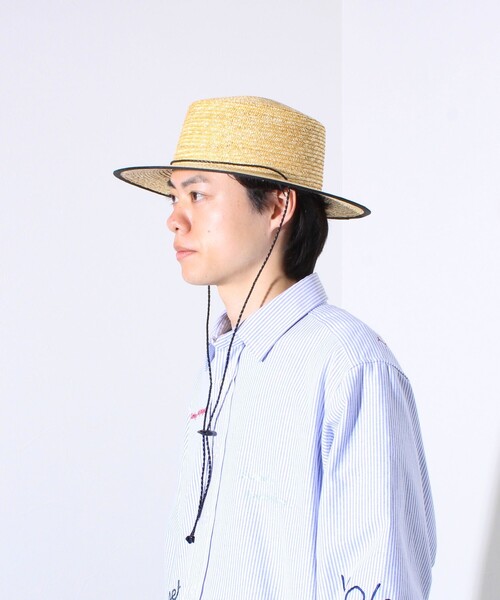 GLOSTER 帽子 ハット 「GLOSTER」CODE LONG BRIM STRAW HAT