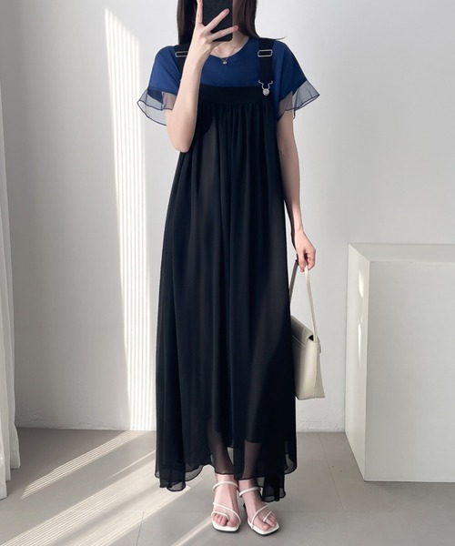 <meruさん専用>サスペンダーワンピースS（ブラック） 定価35,200円 meruさん専用>サスペンダーワンピースS（ブラック） 定価35,