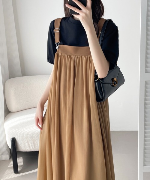 ABITOKYO ワンピース サスペンダーサロペットワンピース : ZOZOTOWN