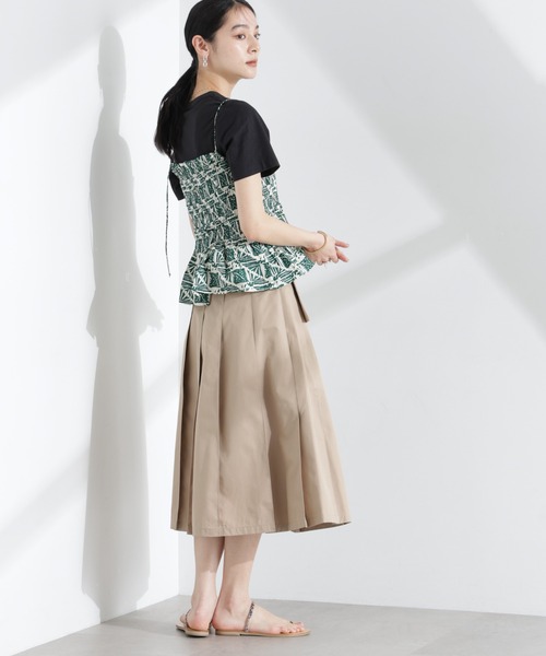 ブラウス シャツ 別注「SARA MALLIKA/サラマリカ」COTTON POPLIN PRINT CAMI TOP レディース セール】別注【SARA MALLIKA/サラマリカ】COTTON POPLIN PRINT