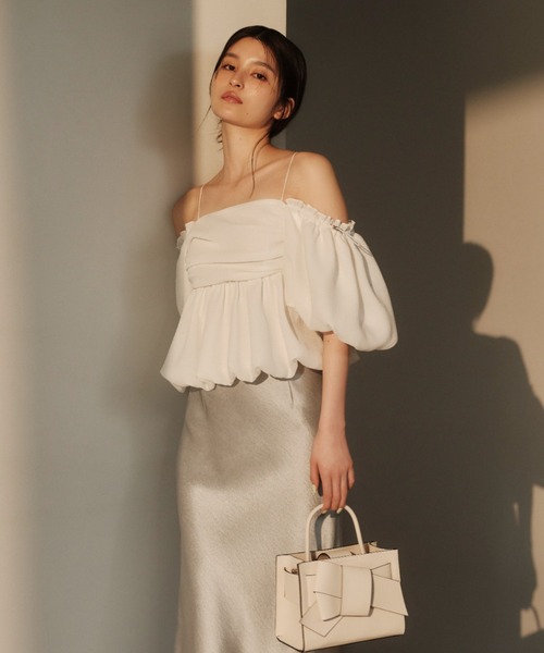 FRAY I.D ブラウス シャツ 3wayオフショルパフスリーブブラウス