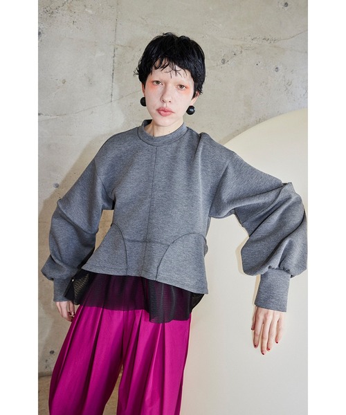 Ado レディーストレーナー OMMO トレーナー スウェット MESH DOCKING WAVE TOP レディース