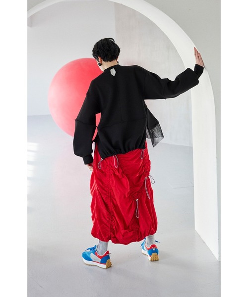 OMMO（オーエムエムオー） トレーナー スウェット MESH DOCKING WAVE