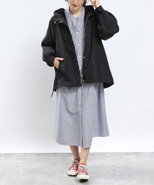 「GLOBAL WORK Smile Seed Store」 ジップアップブルゾン LARGE ブラック レディース_画像2