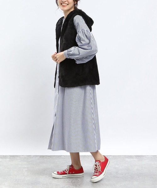 「GLOBAL WORK Smile Seed Store」 ジップアップブルゾン LARGE ブラック レディース_画像7