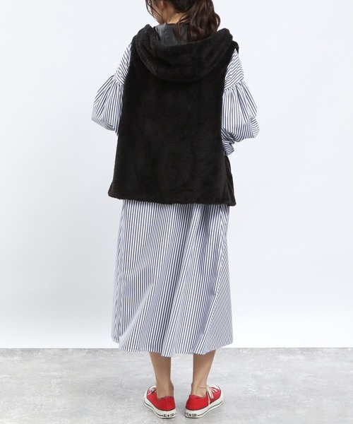 「GLOBAL WORK Smile Seed Store」 ジップアップブルゾン LARGE ブラック レディース_画像8