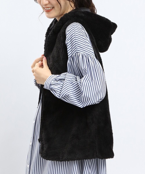 「GLOBAL WORK Smile Seed Store」 ジップアップブルゾン LARGE ブラック レディース_画像9