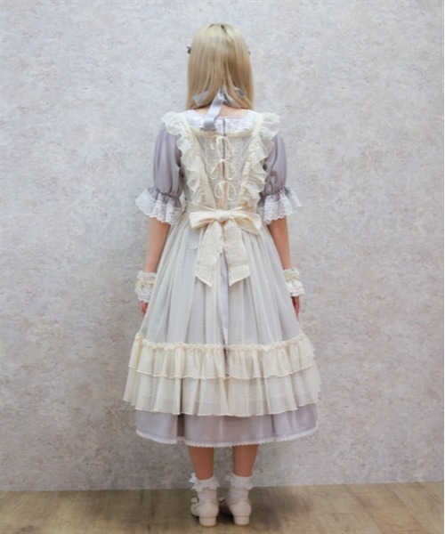 Chalmiere ワンピース ドットチュールエプロン : ZOZOTOWN Yahoo