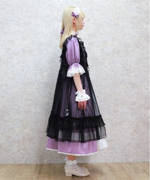 Chalmiere ワンピース ドットチュールエプロン : ZOZOTOWN Yahoo