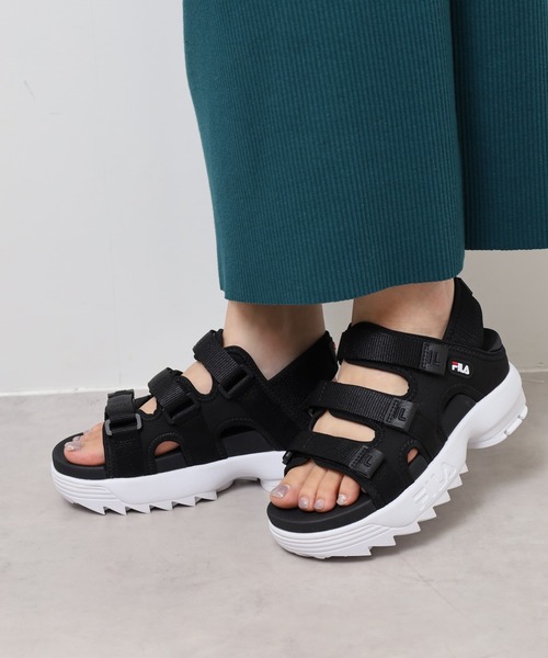 厚底サンダル☆ FILA DISRUPTOR SD Puffy 兼用☆国内発送 人気！ DISRUPTOR SD PUFFY / ディスラプター SD パフィー / 厚底