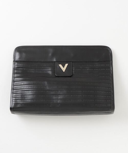 VALENTINO 「VALENTINO」 クラッチバッグ - ブラック レディース