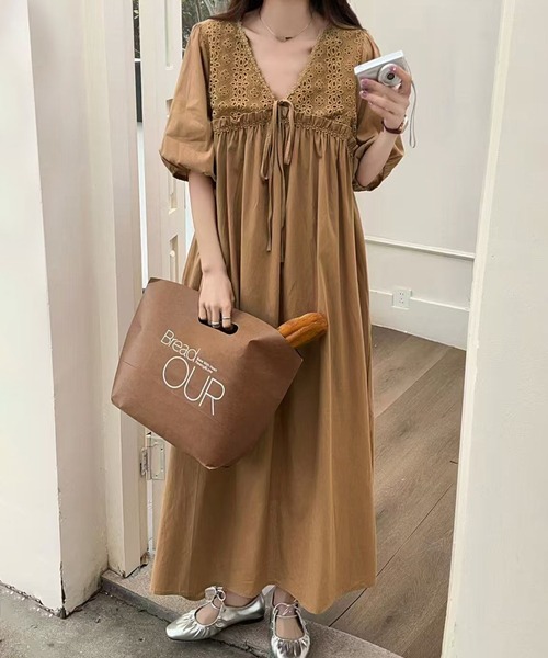 ワンピース 半袖 Vネック半袖フレアワンピース : ZOZOTOWN Yahoo!店