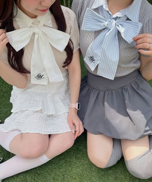 MAJESTIC LEGON（マジェスティックレゴン） ニット セーター リボン