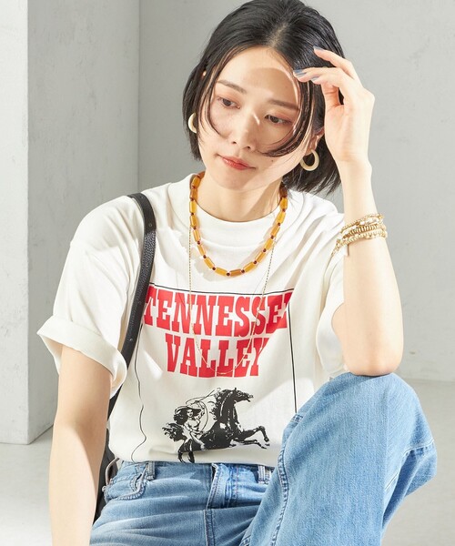 tシャツ 「SHIPS別注」TENNESSEE:イージー ショート スリーブ TEE レディース